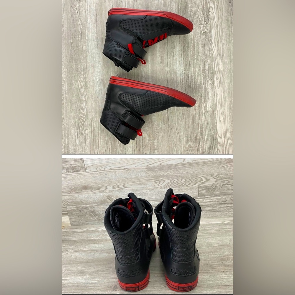 Supra TK Society Black Perf Leather Rare Sneaker